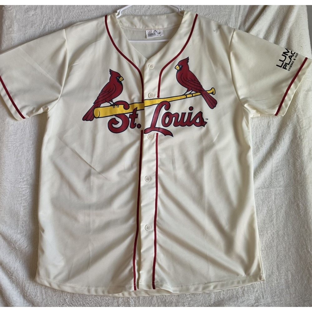St Louis Cardinals Promo Baseball Jersey XL Lumiere Place Casino Match Up